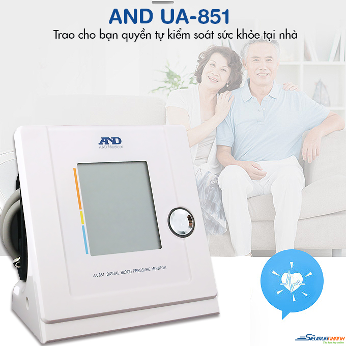 Máy đo huyết áp bắp tay điện tử AND UA-851
